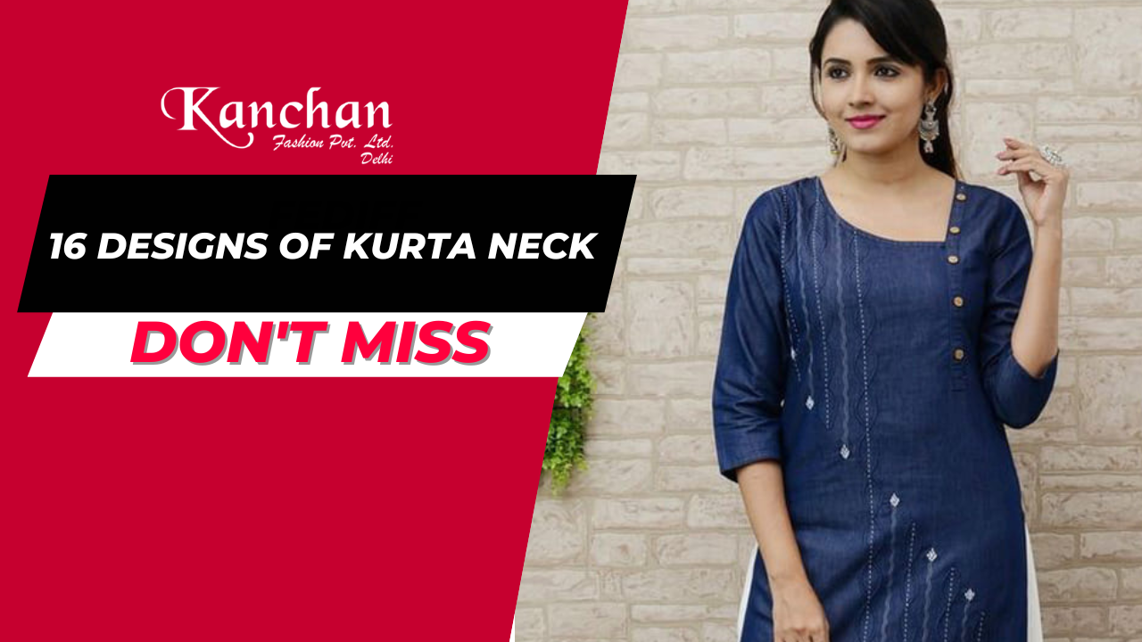 16 Designs of Kurta Neck - Latest Kurta Neck designs
